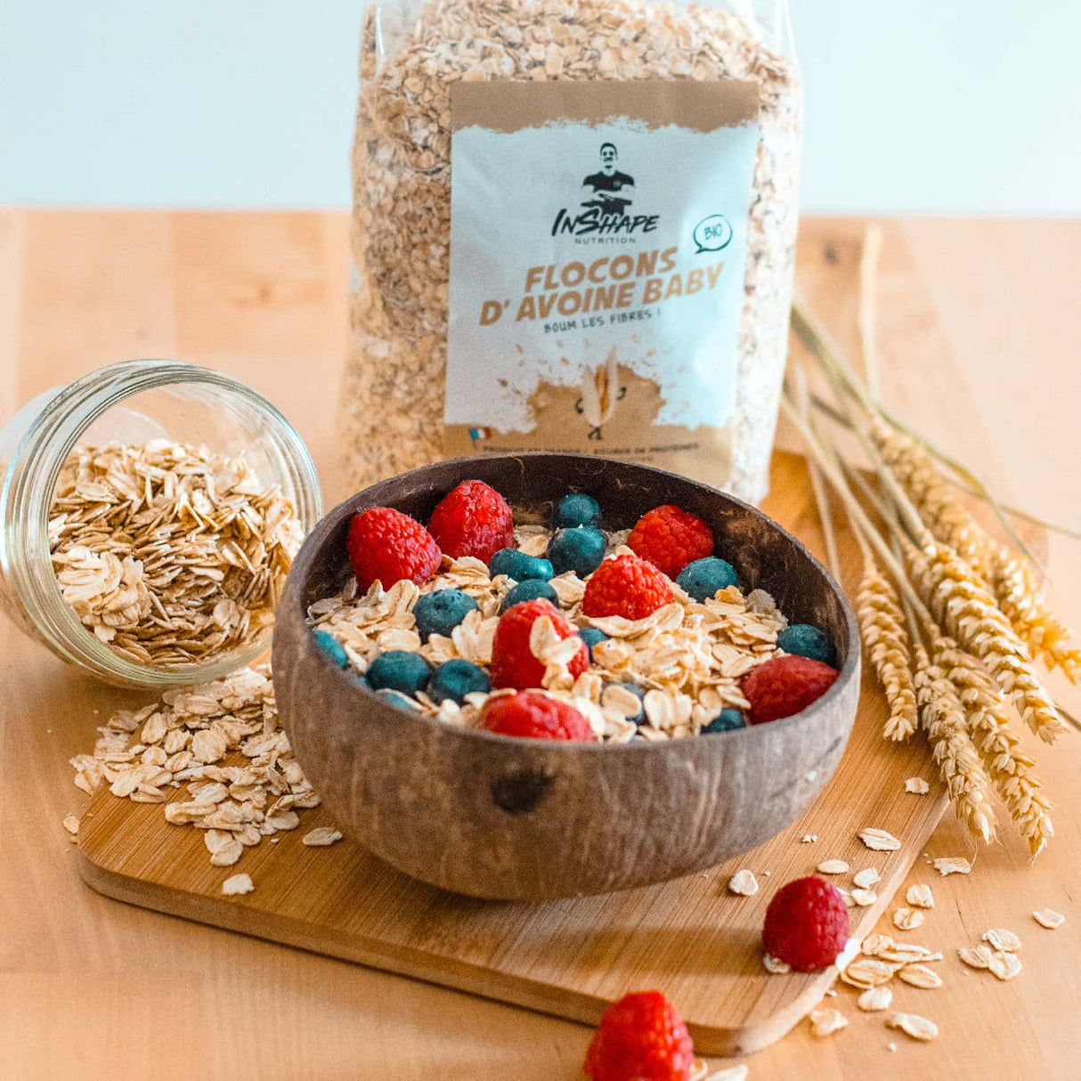 Baby-Haferflocken aus biologischem Anbau