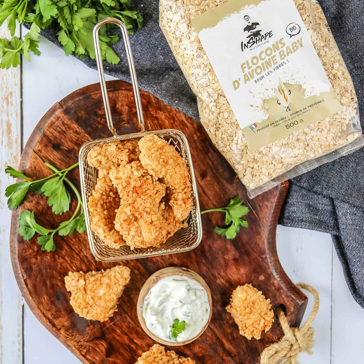 Baby-Haferflocken aus biologischem Anbau