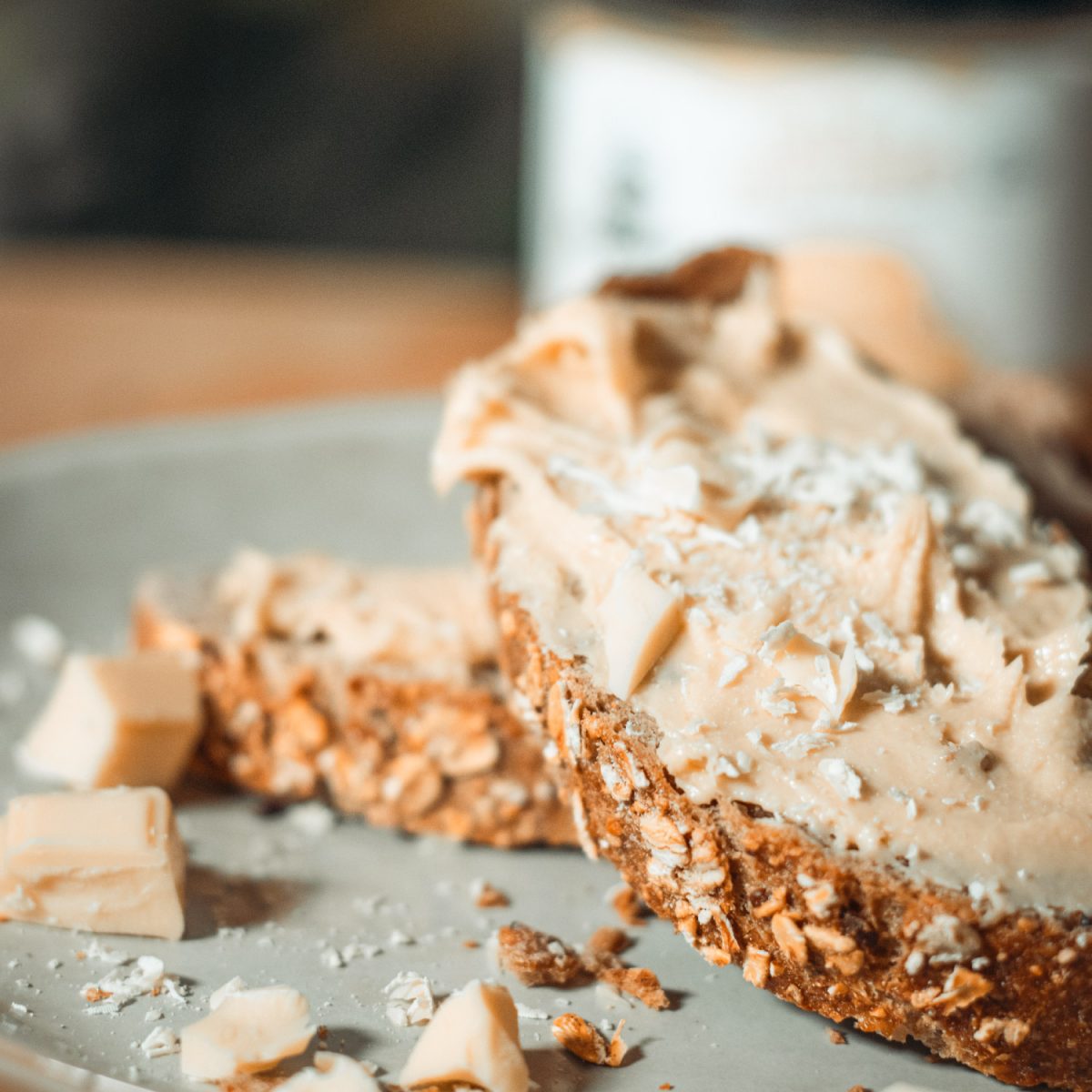 Brotaufstrich mit weißem Schokoladengeschmack